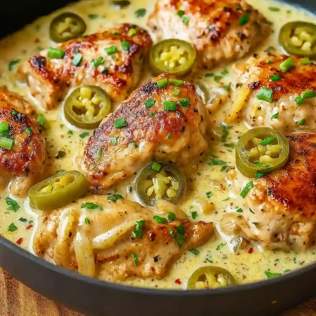 Creamy Pepperoncini Chicken Skillet Recipe