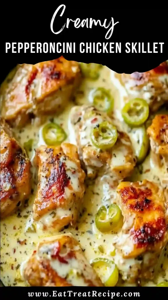 Creamy Pepperoncini Chicken Skillet Recipe