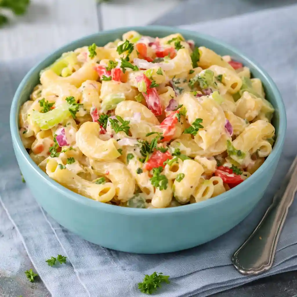 Gordon Ramsay macaroni salad modern creamy pasta salad