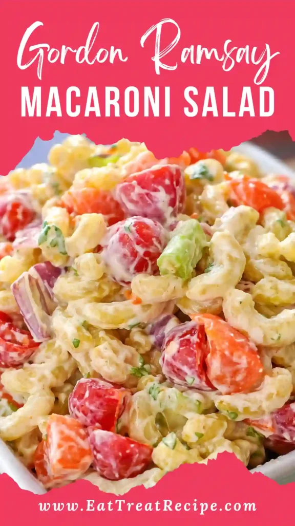 Gordon Ramsay macaroni salad modern creamy pasta salad