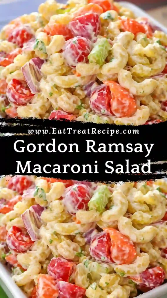 Gordon Ramsay macaroni salad modern creamy pasta salad