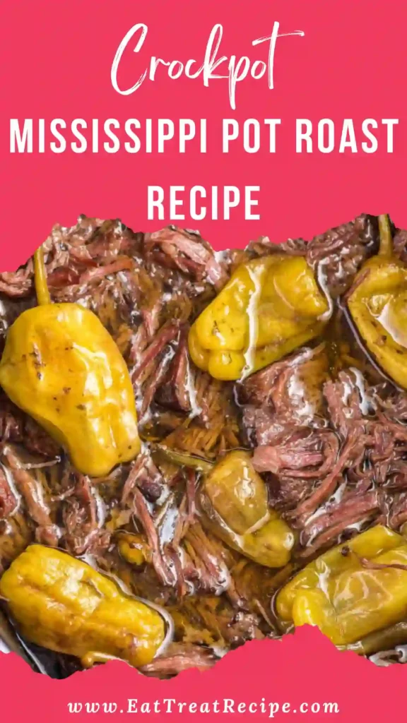 Crockpot Mississippi Pot Roast Recipe served tender and fall-apart