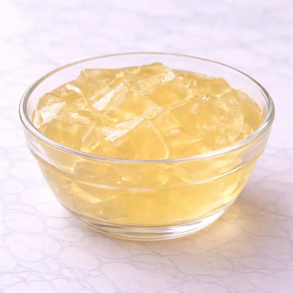 Kelly Clarkson Jello Recipe in clear glass bowl