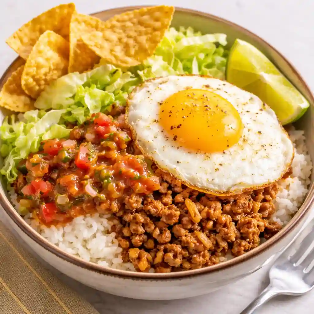 Human Kibble recipe meal prep bowls with ground beef, white rice, and steamed broccoli for high-protein weight loss.