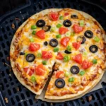 How to make Mexican pizza in air fryer crispy layered taco bell copycat