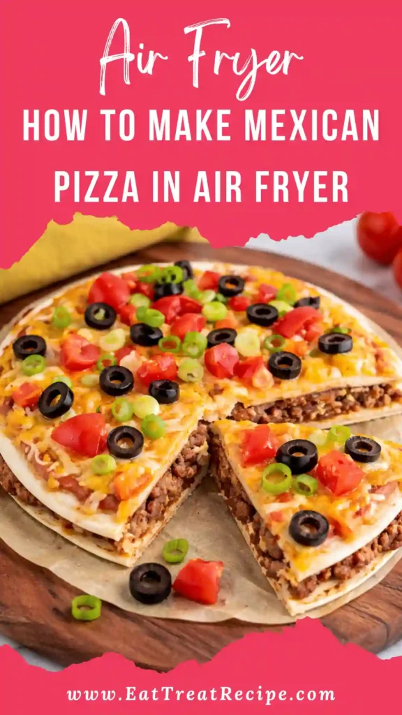 How to make Mexican pizza in air fryer crispy layered taco bell copycat