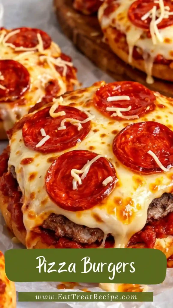 pizza burgers on english muffins