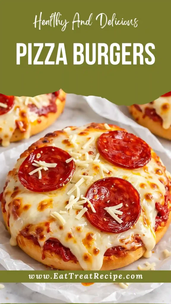 pizza burgers on english muffins