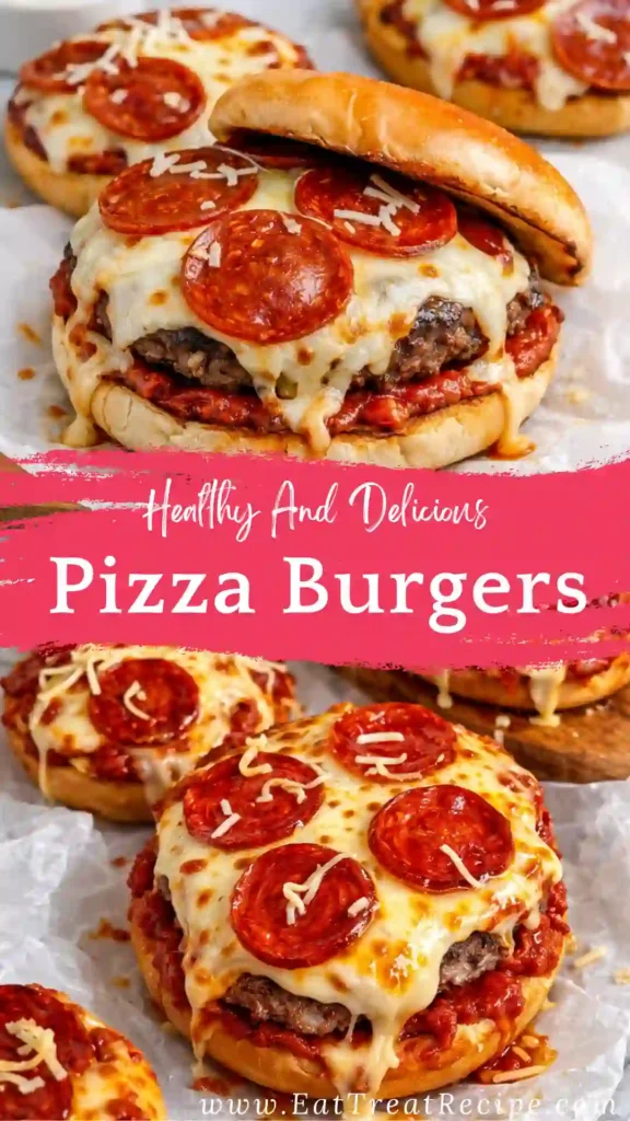 pizza burgers on english muffins