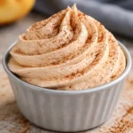 apple buttercream icing smooth creamy cinnamon frosting swirl