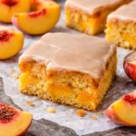 old fashioned brown sugar peach cake soft caramel crumb