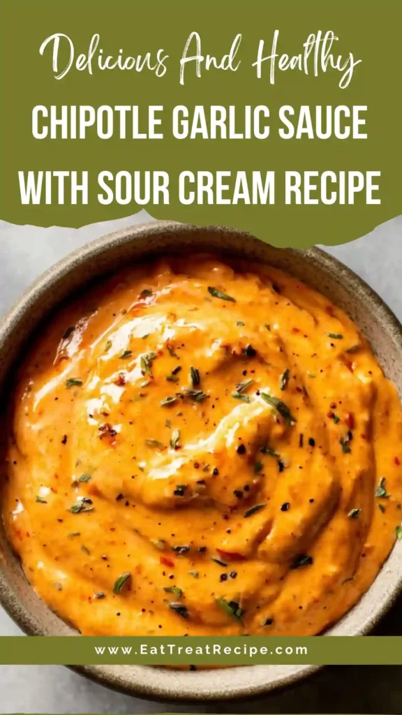 chipotle garlic sauce with sour cream recipe