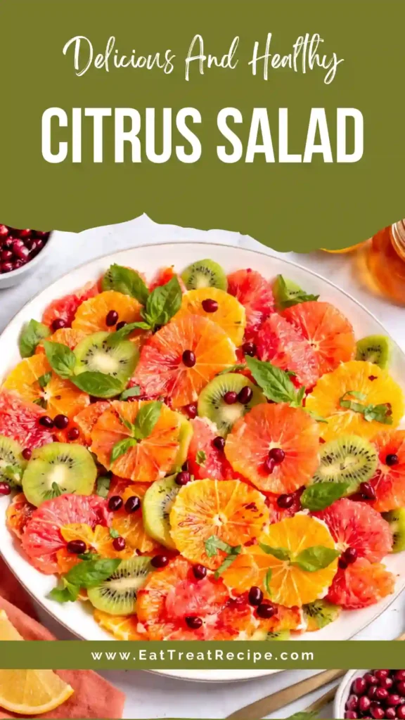 citrus salad with oranges grapefruit and pomegranate seeds