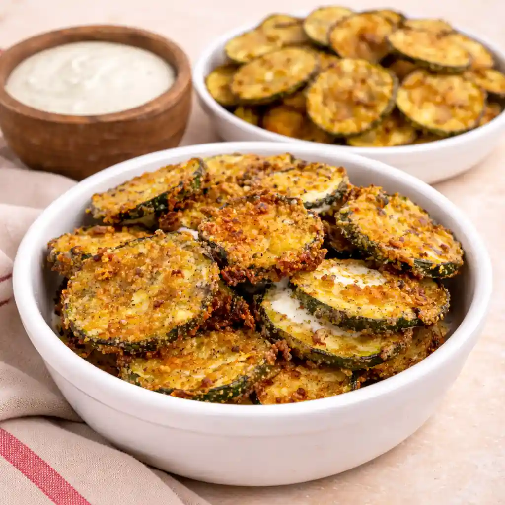 crunchy ranch cucumber chips crispy golden texture close up