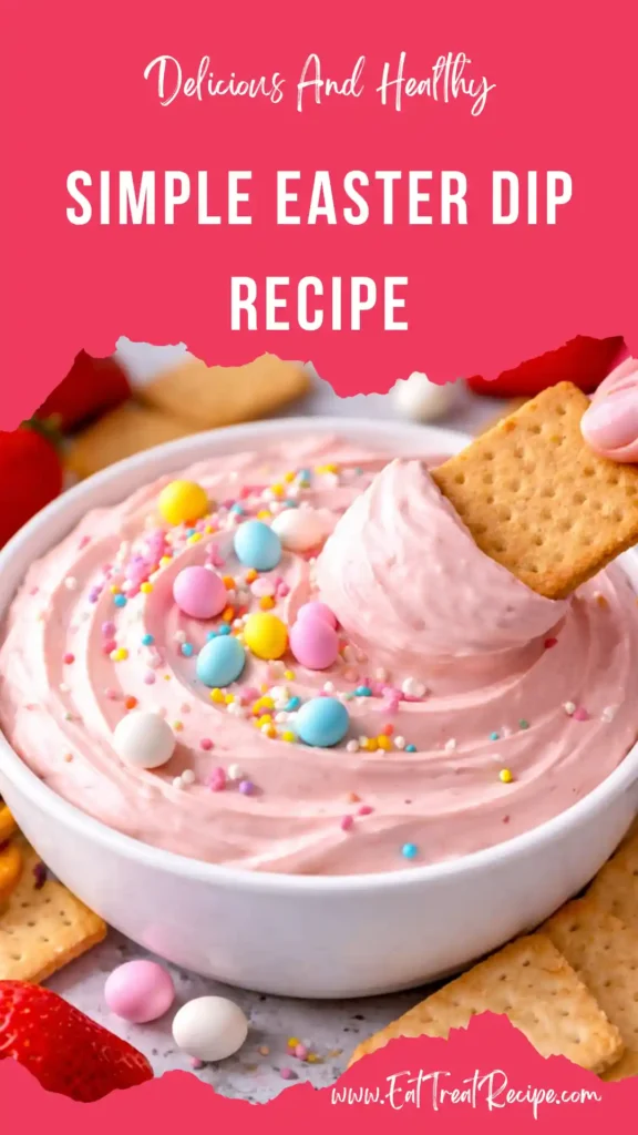 easter dip recipe creamy pastel dessert dip