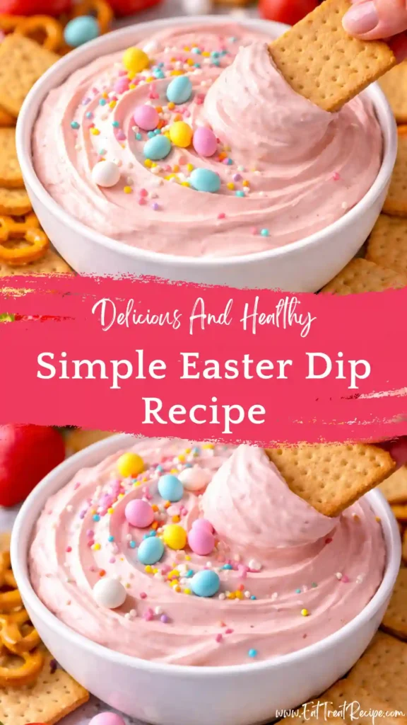 easter dip recipe creamy pastel dessert dip
