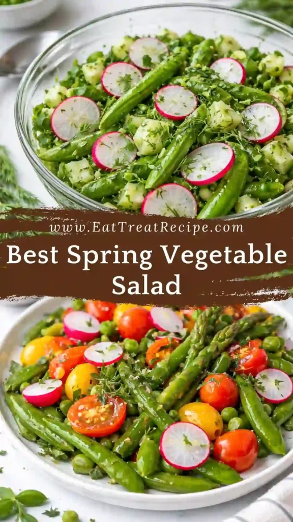 Best Spring Vegetable Salad with fresh seasonal vegetables and lemon vinaigrette