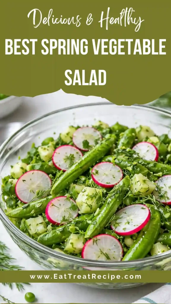 Best Spring Vegetable Salad with fresh seasonal vegetables and lemon vinaigrette