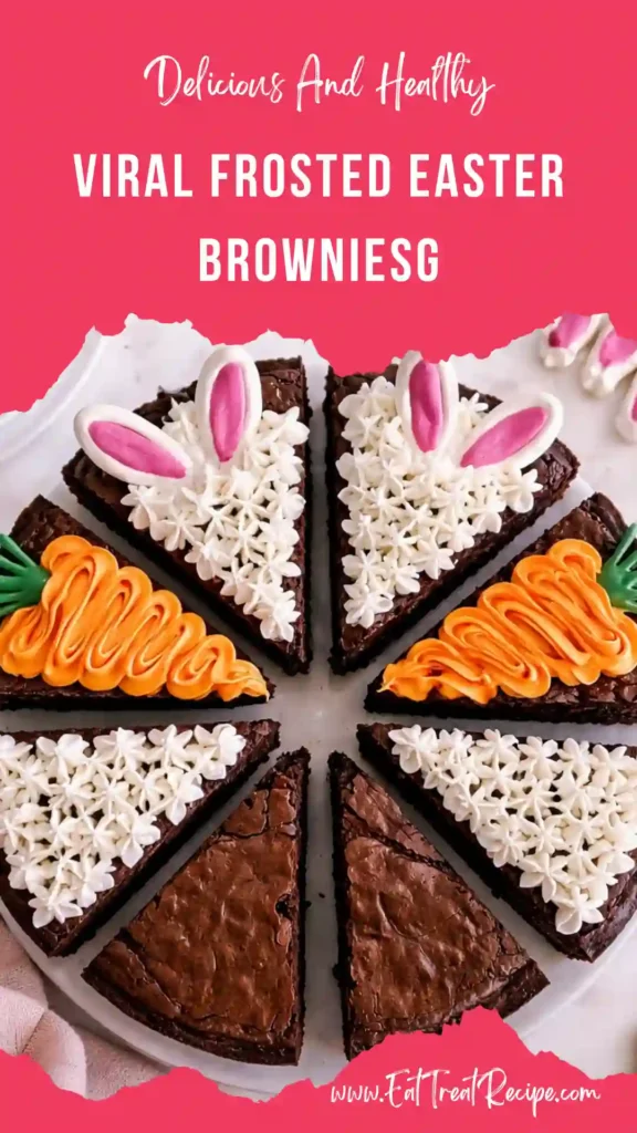 pastel frosted easter brownies swirl colorful chocolate squares