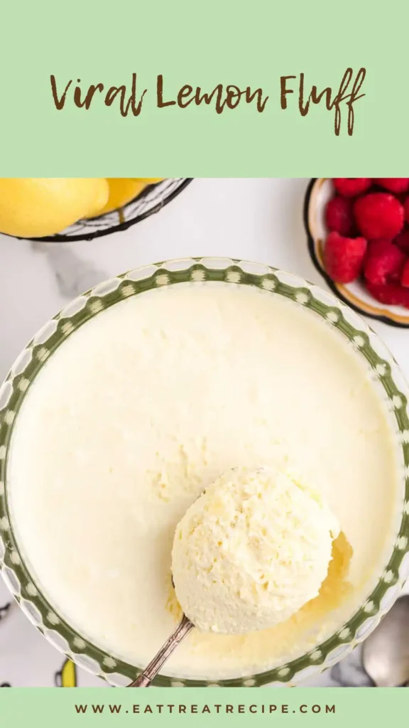 lemon fluff dessert creamy fluffy texture yellow bowl