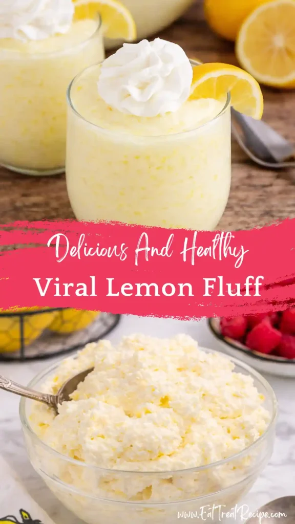 lemon fluff dessert creamy fluffy texture yellow bowl