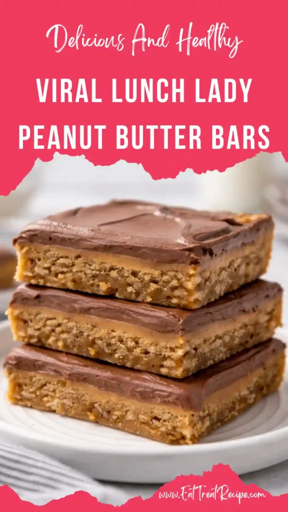 lunch lady peanut butter bars chocolate top thick layered dessert