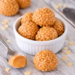 rice crispy peanut butter balls chocolate coated crunchy interior