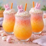 easter bunny mimosa colorful cocktail glass spring brunch