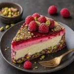 pistachio raspberry crunch cheesecake quick version creamy dessert