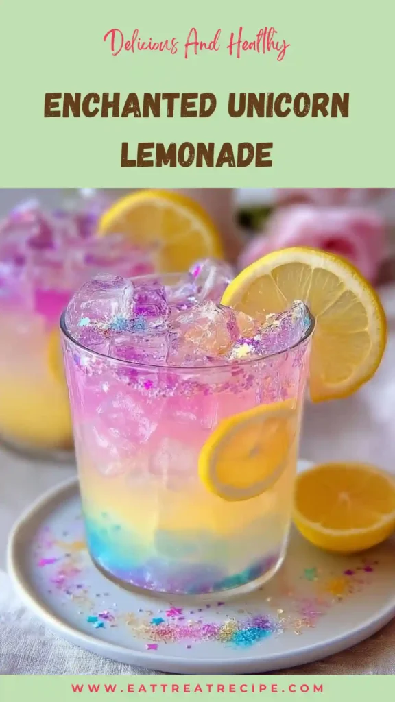 enchanted unicorn lemonade quick version colorful magical drink