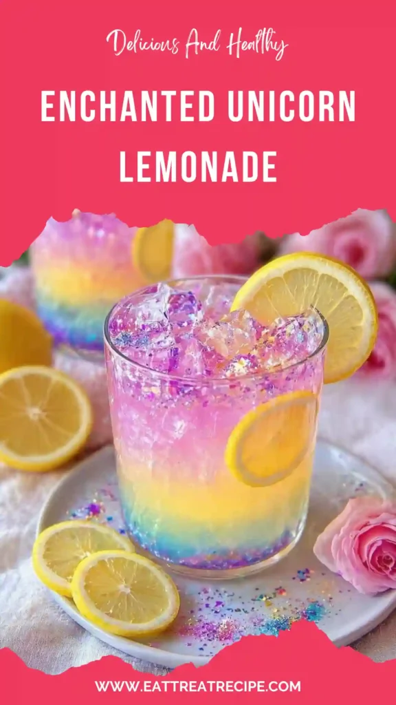 enchanted unicorn lemonade quick version colorful magical drink