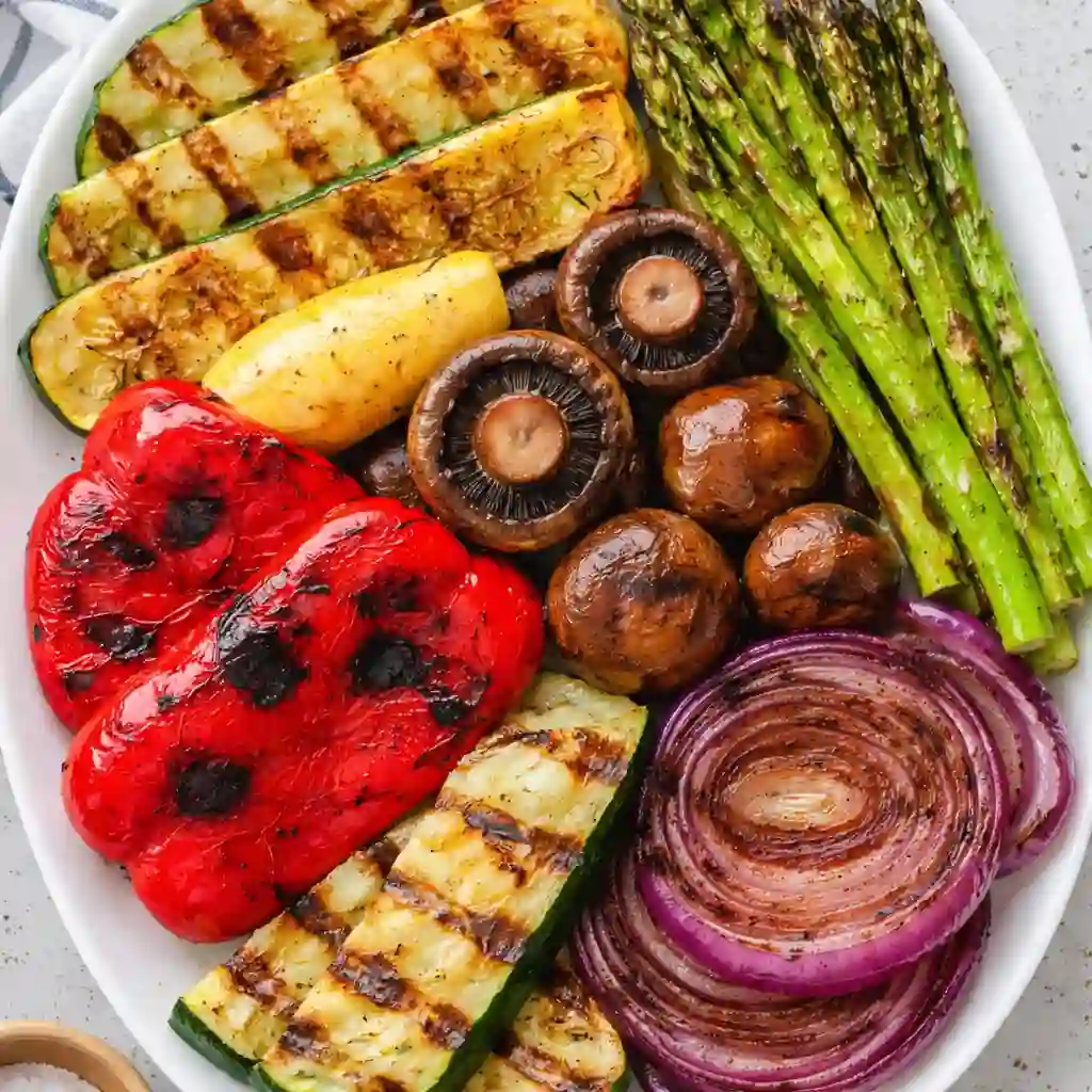 grilled vegetables quick version colorful healthy side dish