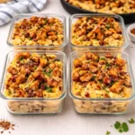 high protein creamy chicken bacon ranch pasta quick recipe