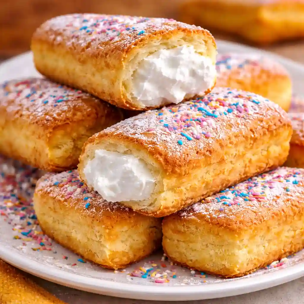 quick homemade twinkies soft sponge cake with cream filling fast recipe