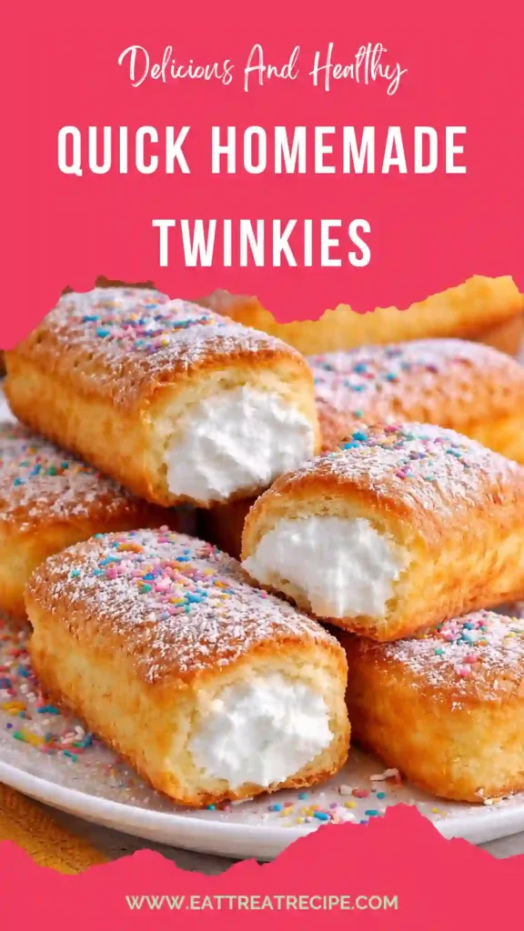 quick homemade twinkies soft sponge cake with cream filling fast recipe