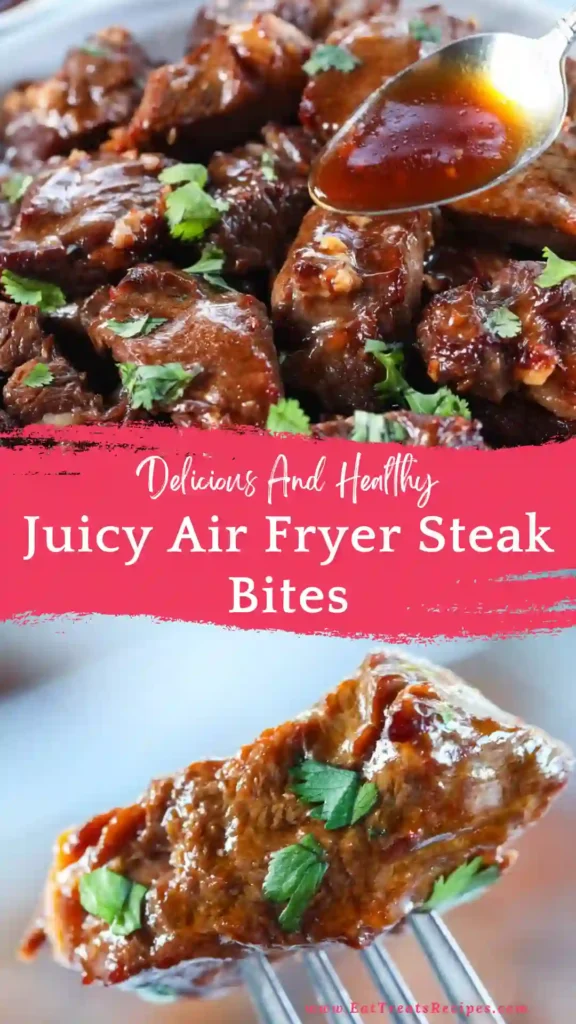 juicy air fryer steak bites quick version crispy tender steak cubes