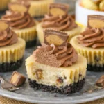 mini reese’s peanut butter cheesecakes quick version creamy chocolate dessert