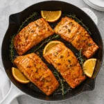 orange glazed salmon quick version glossy citrus sauce
