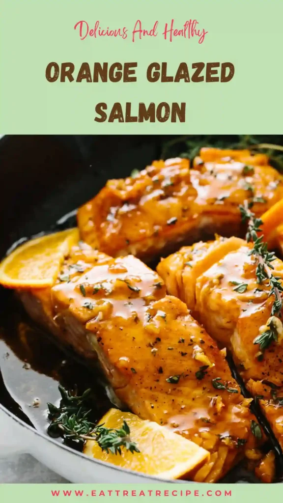 orange glazed salmon quick version glossy citrus sauce