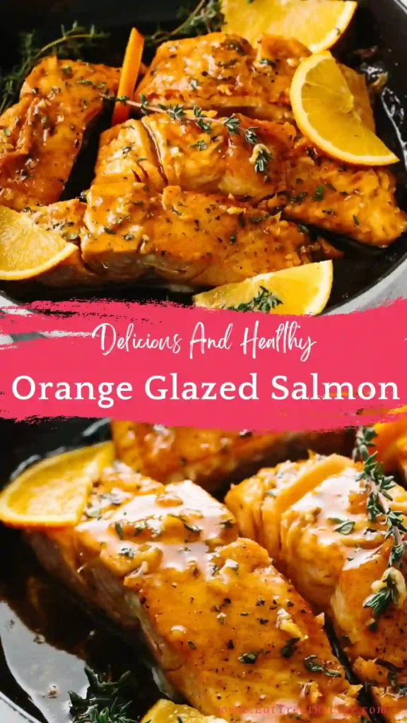 orange glazed salmon quick version glossy citrus sauce
