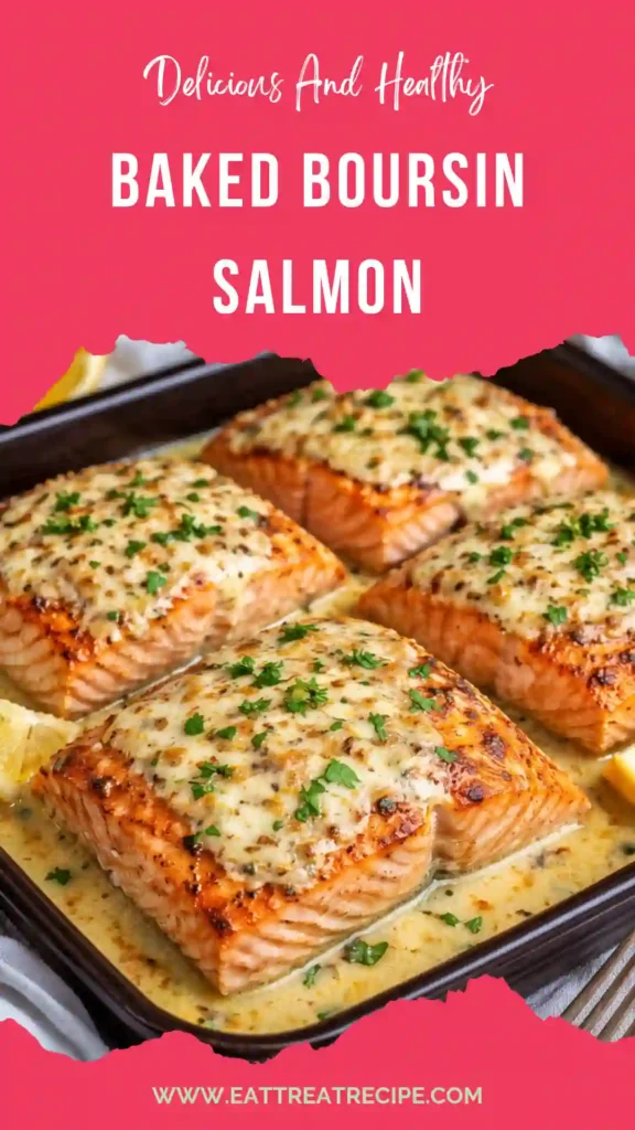 baked boursin salmon served with vegetables and lemon elegant dinner plate