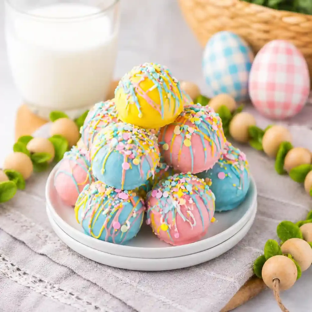 quick easter truffles pastel