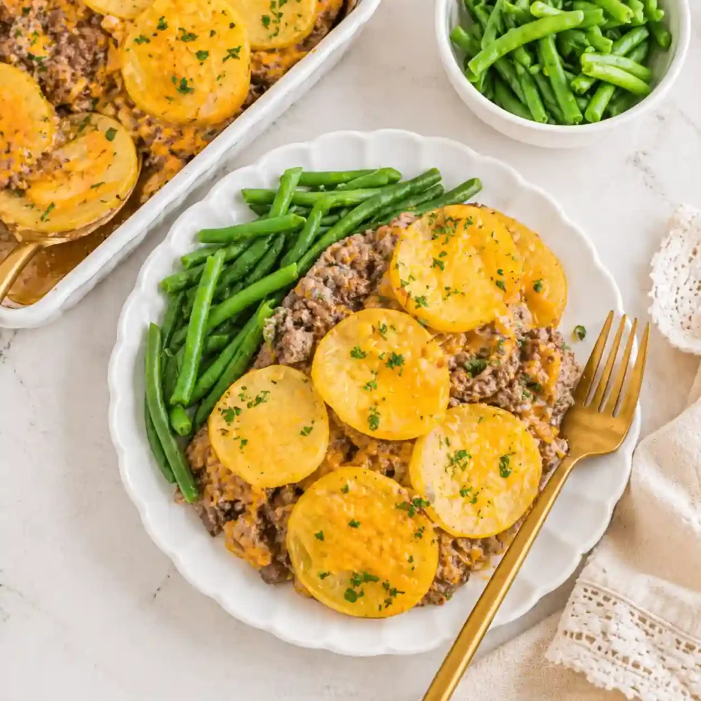 quick hamburger potato casserole