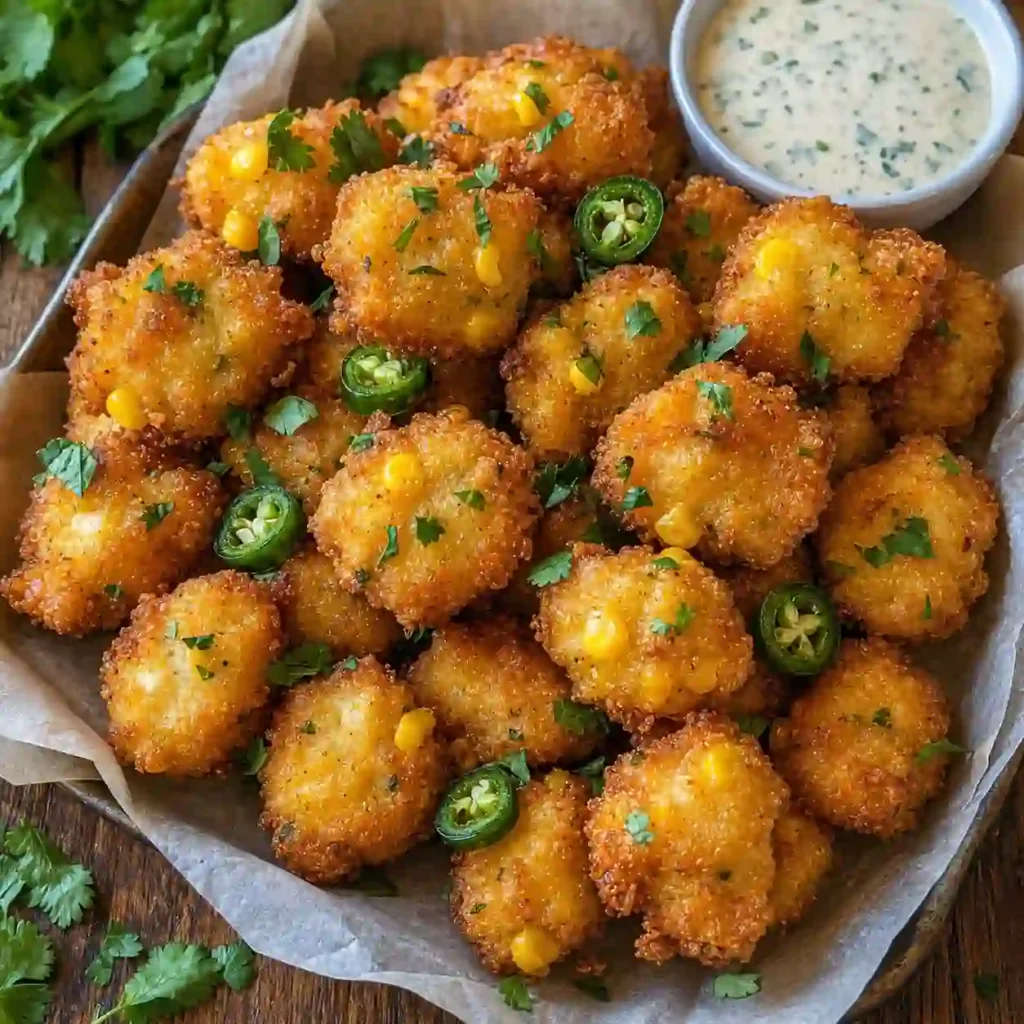 quick jalapeno corn nuggets crispy