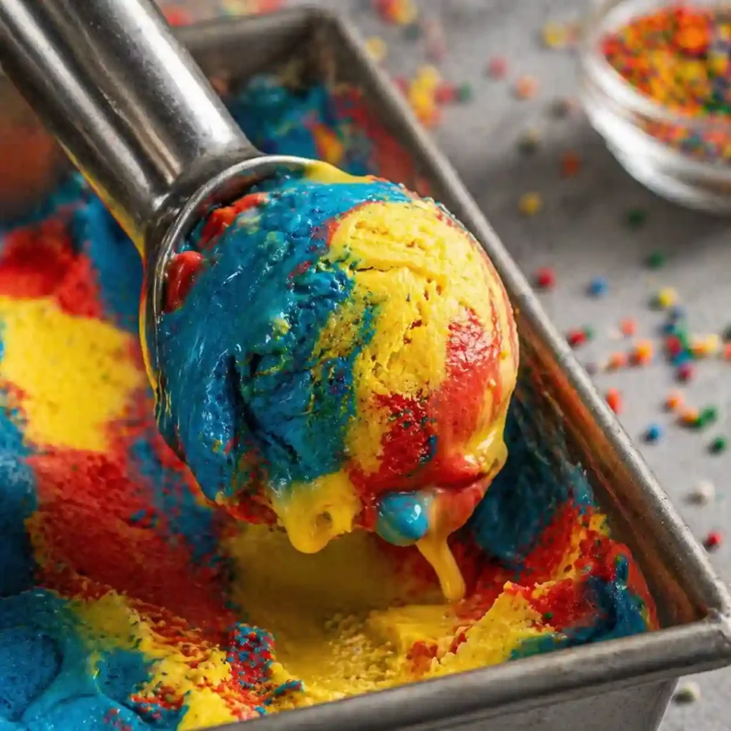 quick superman ice cream colorful