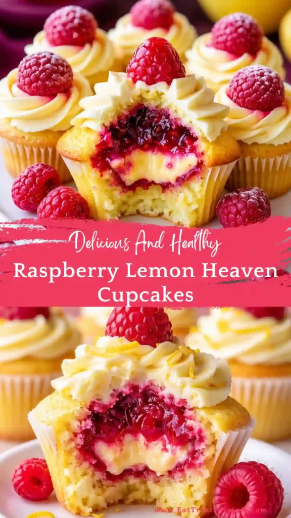 raspberry lemon heaven cupcakes fluffy soft cupcakes with lemon frosting