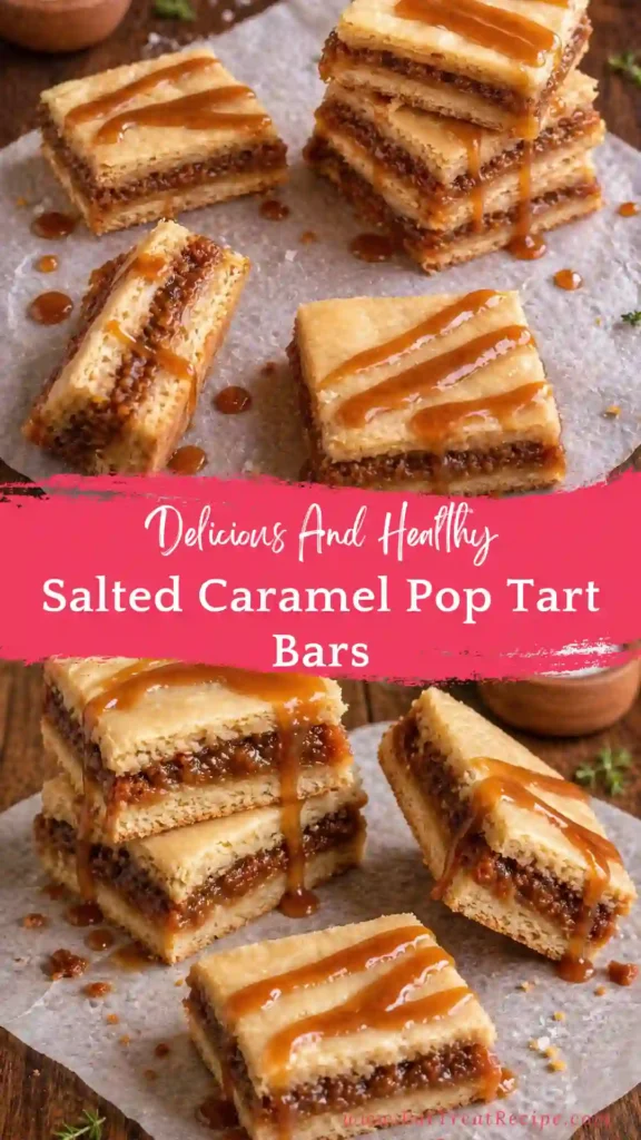 salted caramel pop tart bars quick version gooey dessert