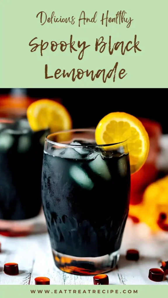 pooky black lemonade halloween drink dark citrus beverage