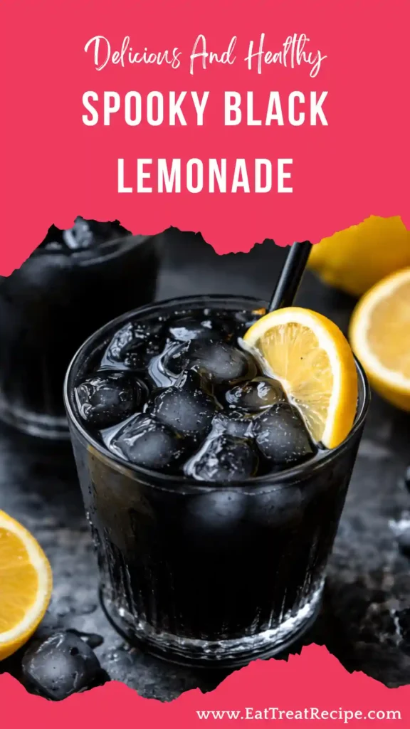 pooky black lemonade halloween drink dark citrus beverage