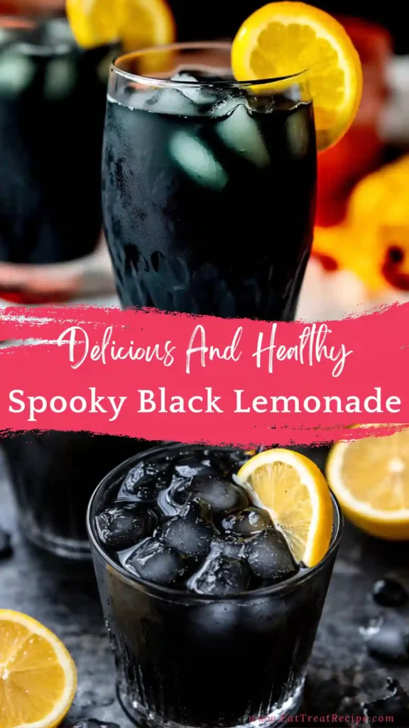 pooky black lemonade halloween drink dark citrus beverage